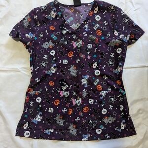 TokiDoki Koi Halloween Scrub Top
